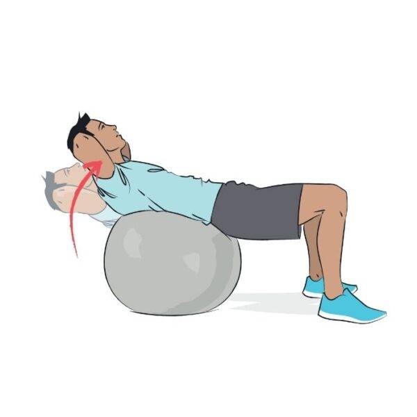 Stability ball crunch